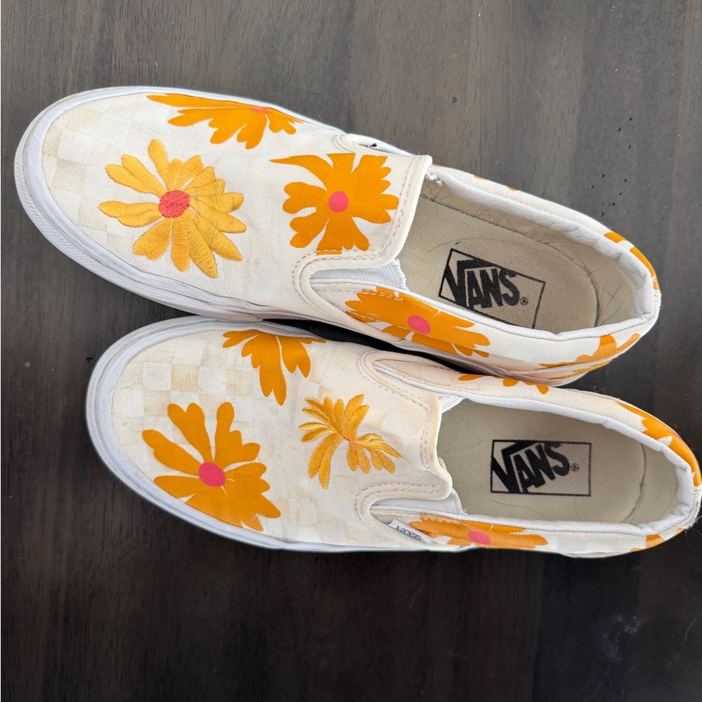 Floral Slip-On Van Sneakers